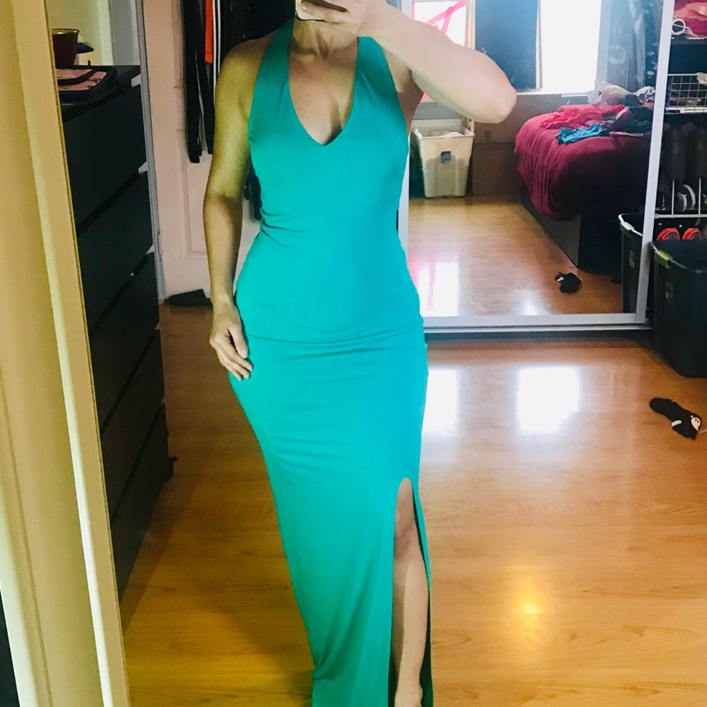 Emerald green dress by Guess